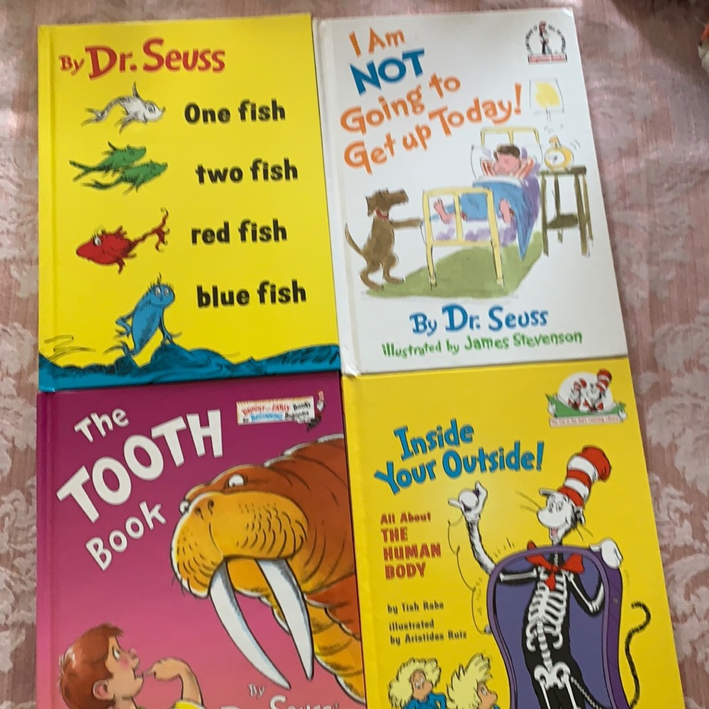 Four new dr Seuss books hard covers